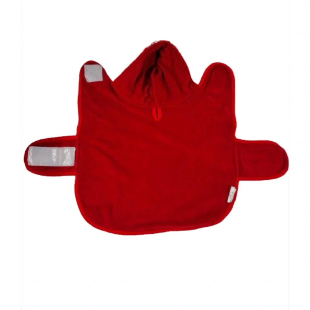 Red Festive Dog Sweater with Hood